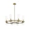 Z-Lite Datus 8 Light Chandelier, Rubbed Brass & Clear 4008-8RB - alternate 4